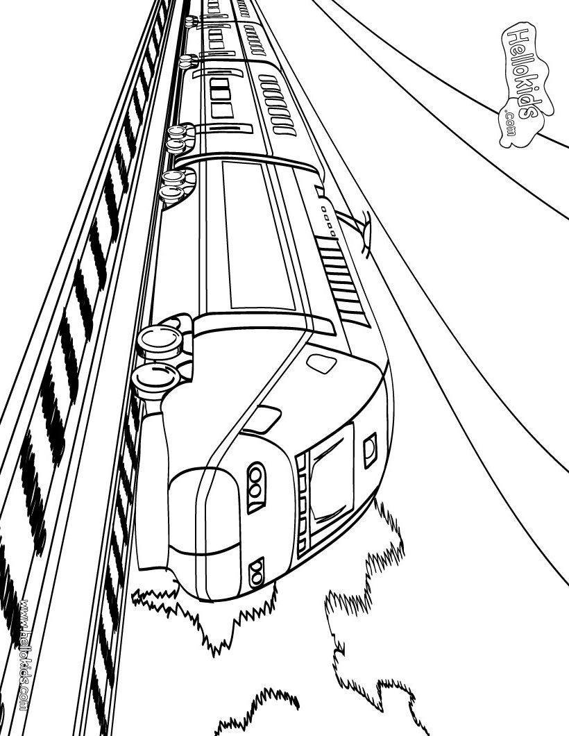 train coloring pages blind