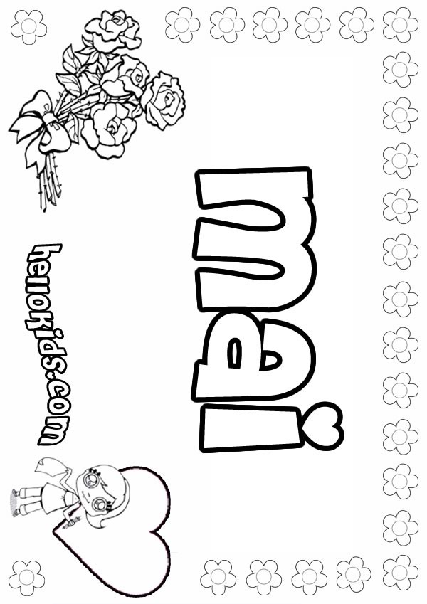 letter coloring sheet. mai-girl-coloring-page