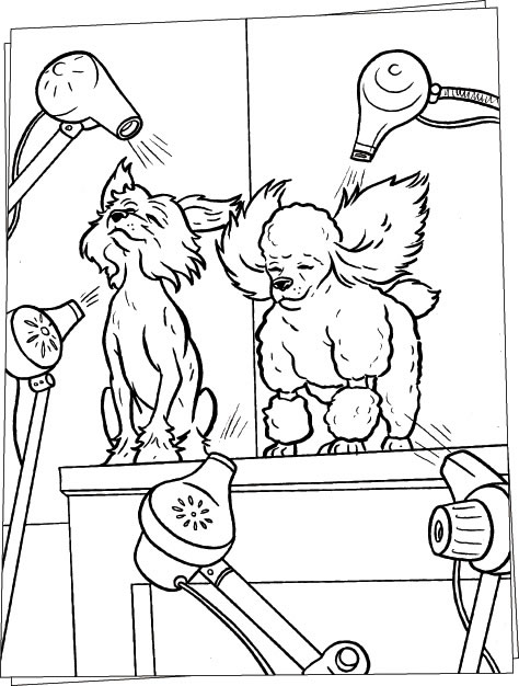hairdresser coloring pages - photo #12