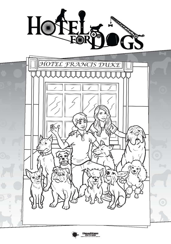 Hotel For Dogs Friday. hotel-for-dogs-coloring-page