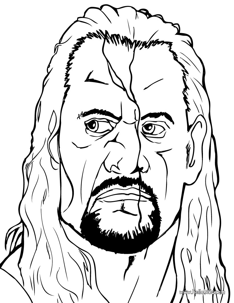 undertaker coloring pages print - photo #15