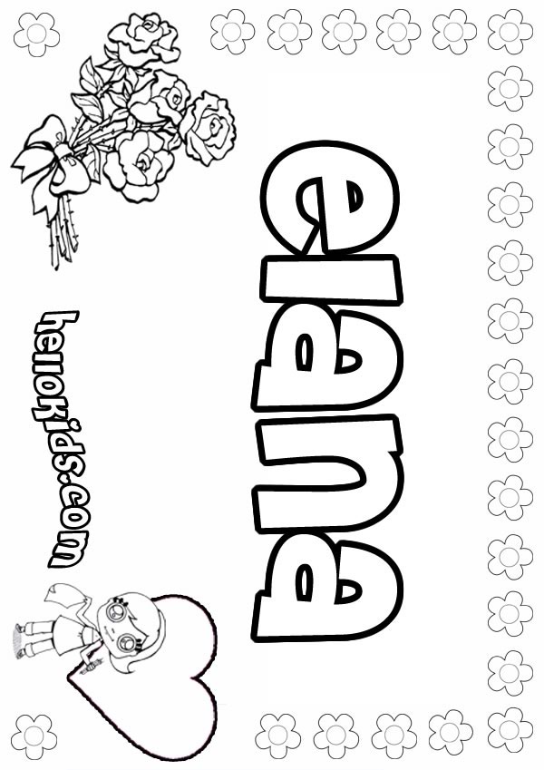 letter e coloring pages. elana-girl-coloring-page