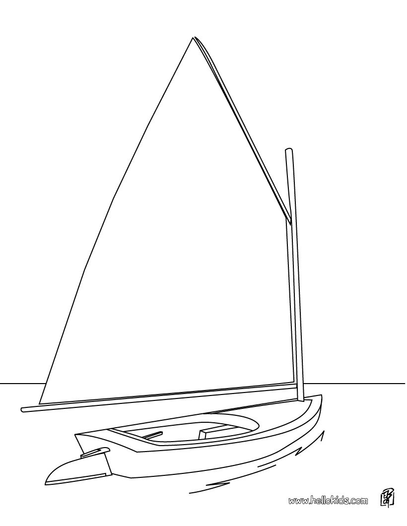 sail boat coloring pages - photo #33