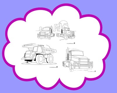  Coloring Sheets on Truck Coloring Pages