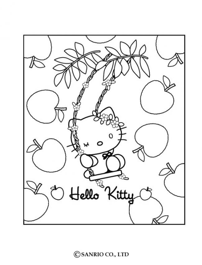 hello kitty happy easter coloring pages. HELLO KITTY coloring pages