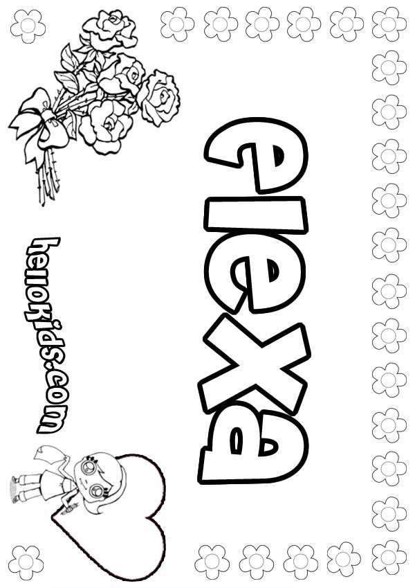 letter e coloring pages. elexa-girl-coloring-page