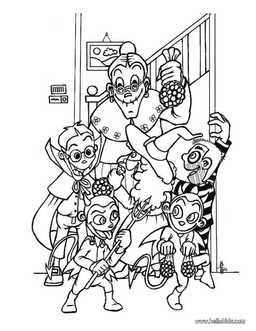 halloween candy coloring pages - photo #37