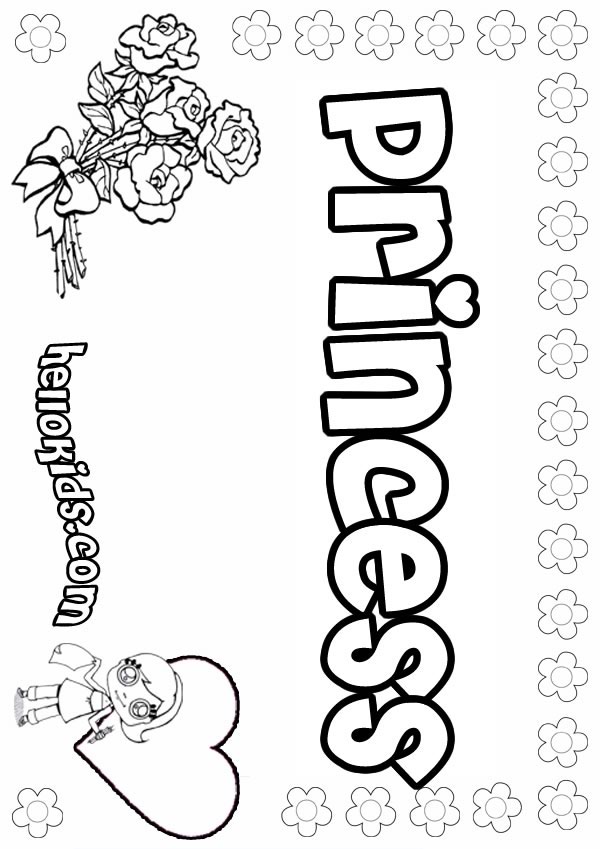Coloring Pages To Print For Girls. princess-girl-coloring-page
