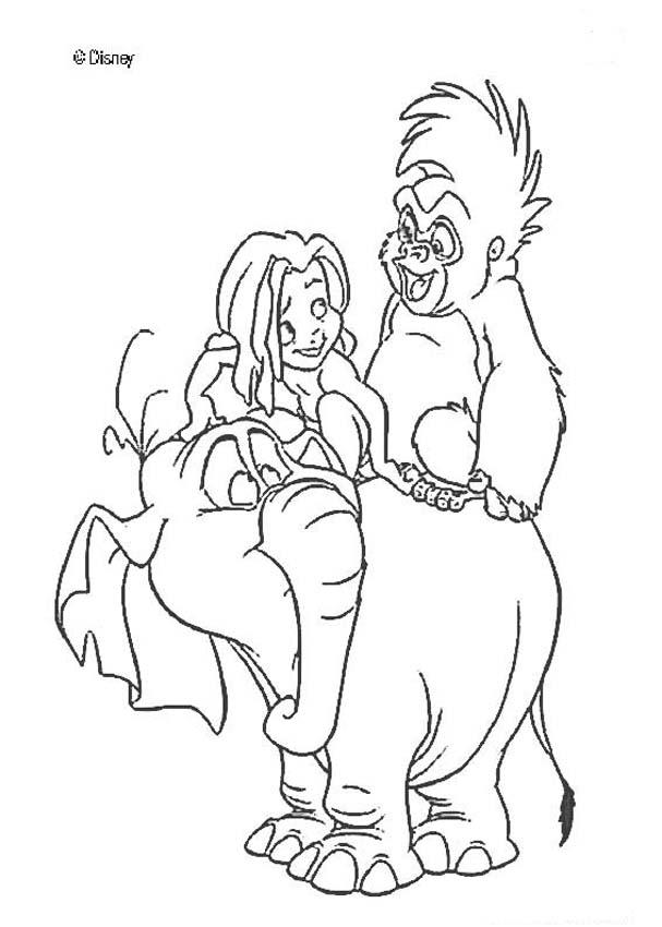 images tarzan coloring pages - photo #34