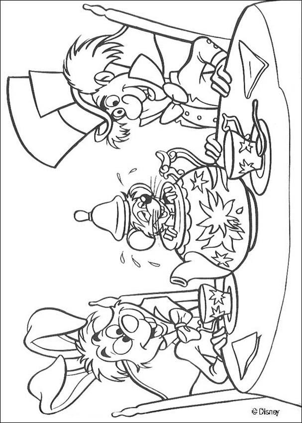 Alice in Wonderland coloring Pages title=