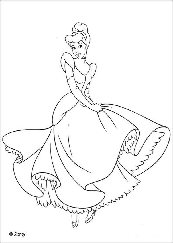 coloring pages disney princesses cinderella. Disney Princess Cinderella
