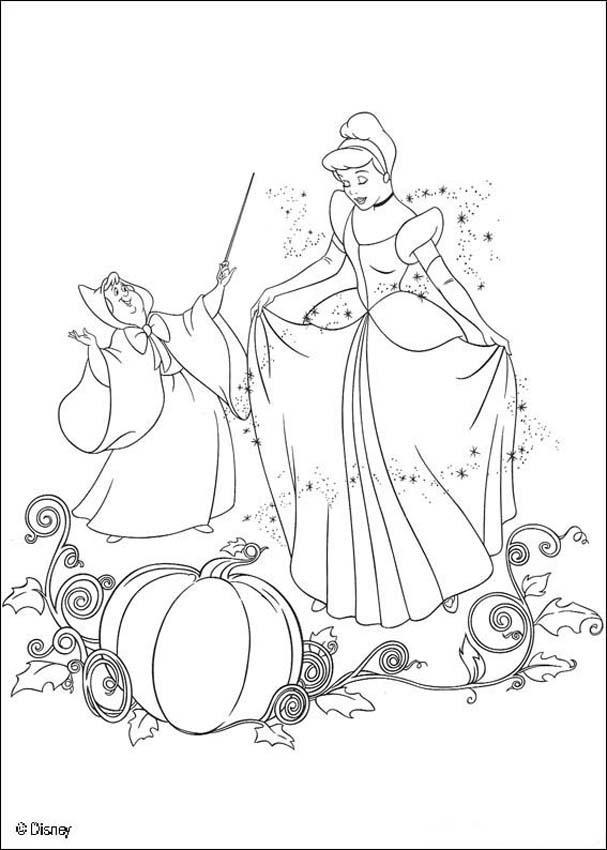 fairy godmother from cinderalla coloring pages - photo #6