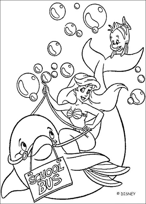 Little Mermaid printable coloring pages