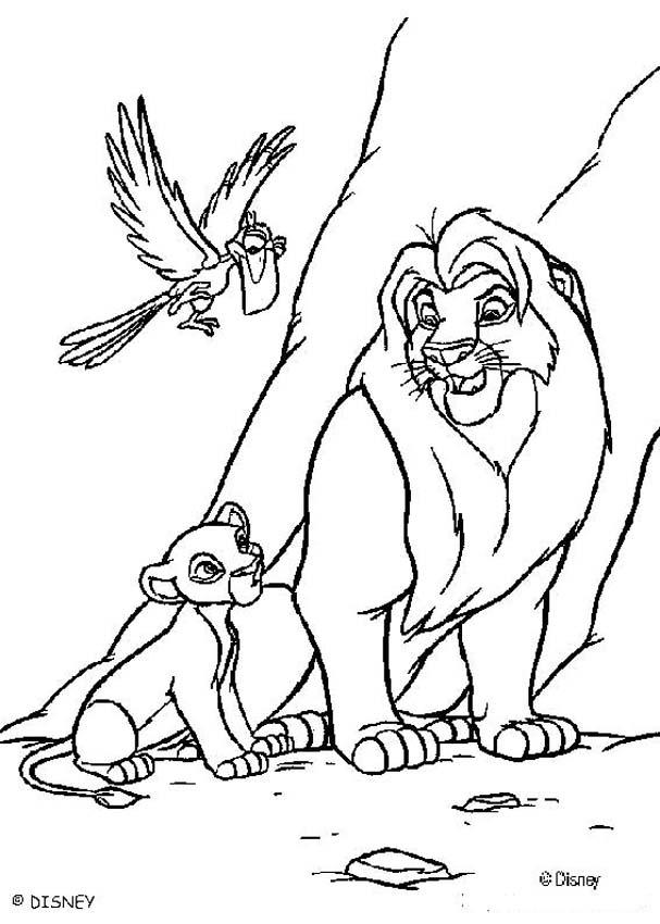zazu lion king coloring pages - photo #16