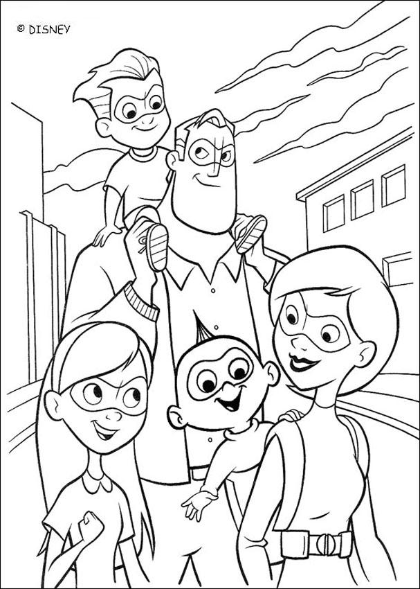 disney pixar up coloring pages. The Incredibles coloring pages