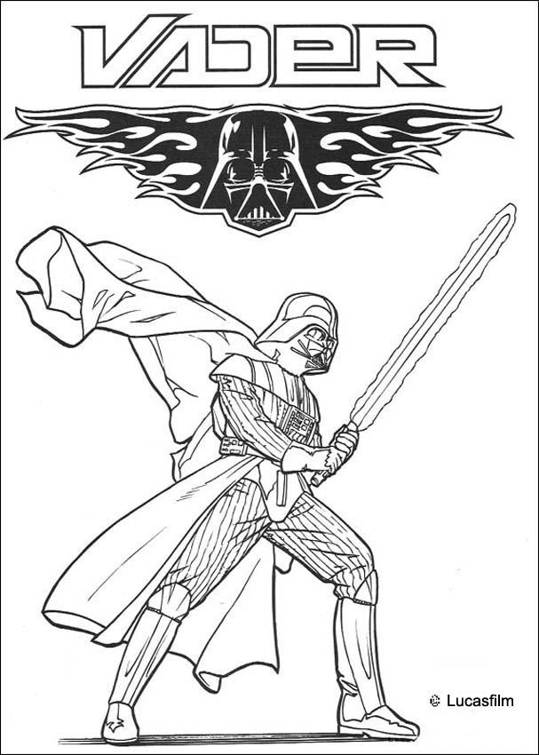 darth vader coloring pages online - photo #5