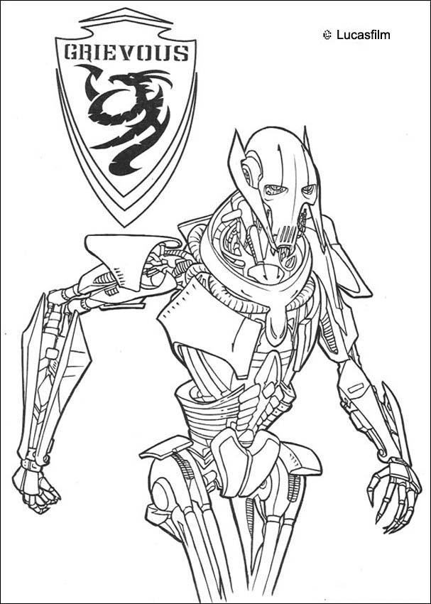  free coloring pages for preschoolers. star-wars-n-56. General Grievous 
