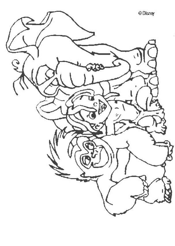 tarzan and jane coloring pages - photo #27
