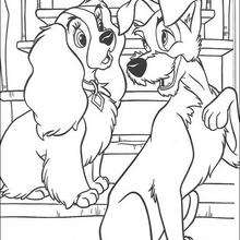 Lady and the Tramp coloring pages