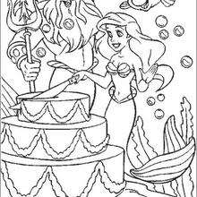  Mermaid Birthday Cake on The Little Mermaid Coloring Pages   32 Free Coloring Pages   Online