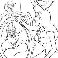 Sendbirthday Cake on Ursula And Ariel   Coloring Page   Disney Coloring Pages   The Little