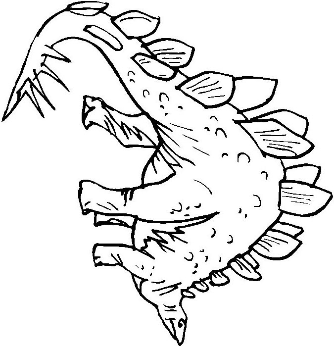 stegosaurus coloring pages - prehistoric stegosaurus